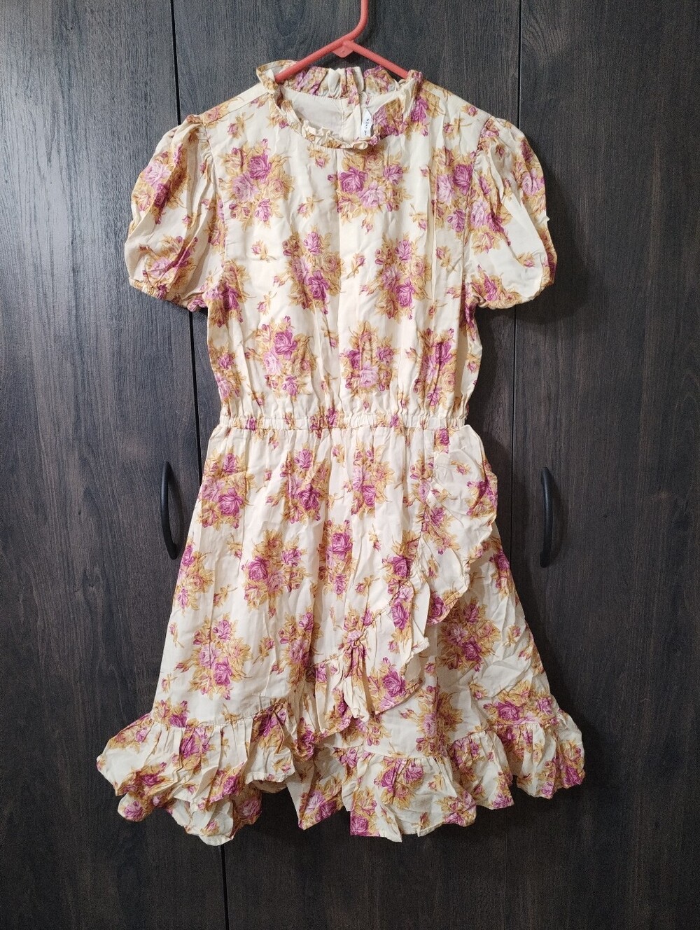 Floral puff Sleeve Janie and Jack Dress Size 18